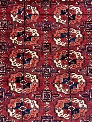 Antique Red Persian Tekke Turkoman 5' X 7'