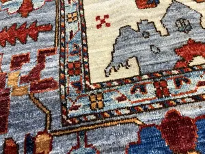 New Ivory Afghanistan Modern Mahal 6' X 9'