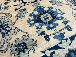 New Ivory Afghanistan Mahal 9' X 12'