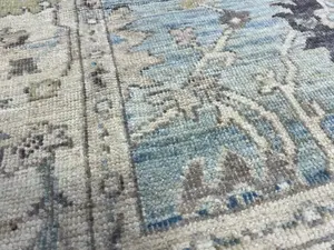 New Blue Afghanistan Oushak 4' X 6'