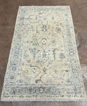 New Beige Afghanistan Oushak 3' X 5'