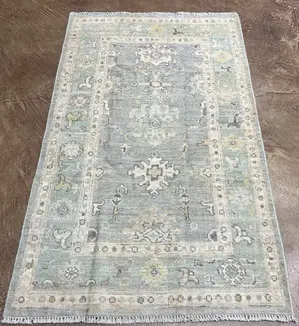 New Grey Afghanistan Oushak 3' X 5'