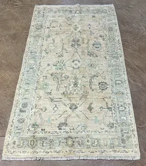 New Beige Afghanistan Oushak 3' X 5'