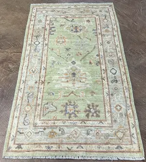 New Green Afghanistan Oushak 3' X 5'