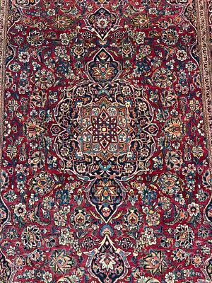 Antique Red Persian Kashan 4' X 6'