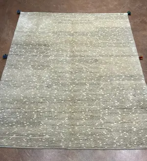 New Beige Persian Gabbeh 6' X 9'