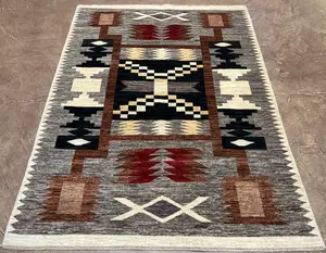 New Grey Afghanistan Navajo 5' X 7'