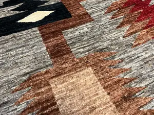 New Grey Afghanistan Navajo 5' X 7'