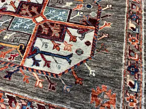 New Grey Afghanistan Ersari 7' X 10'