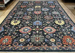 New Black Afghanistan Aryana Modern Mahal 10' X 14'