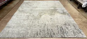 New Grey India Abstract Modern 9' X 12'