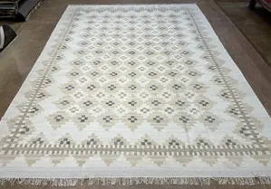New Ivory India Modern Dhurrie Sultan 10' X 14'