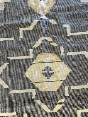 New Grey India Modern Dhurrie Heriz 8' X 10'