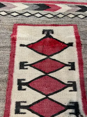 Vintage Grey USA Navajo Remnant 3' X 5'