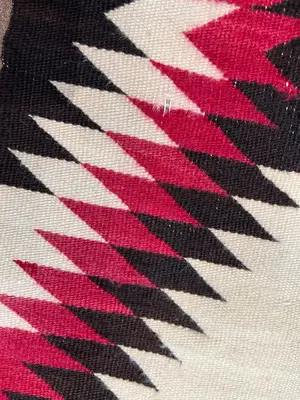 Vintage Ivory USA Navajo Remant 2' X 3'