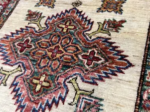 New Ivory Pakistan Kazak Runner