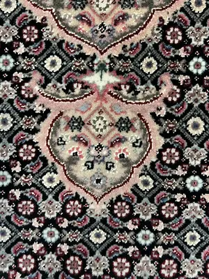 Vintage Black China Sino Tabriz Round