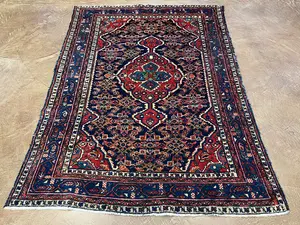 Vintage Navy Persian Hamadan 5' X 7'