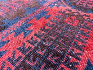 Vintage Blue Afghanistan Baluch Remnant 2'-6"x4'