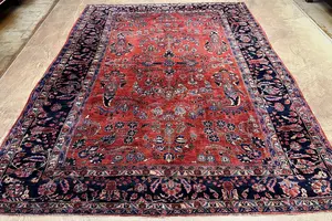 Antique Red Persian Saruk 8' X 10'