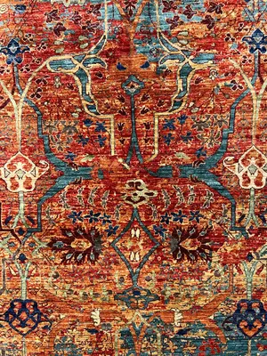 New Orange Afghanistan Modern Garrus Bijar 10' X 14'