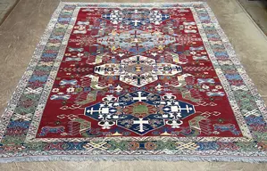 Vintage Red Pakistan Kazak 8' X 10'