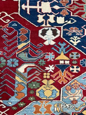 Vintage Red Pakistan Kazak 8' X 10'