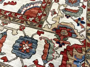 New Ivory Afghanistan Aryana Modern Mahal 10' X 14'