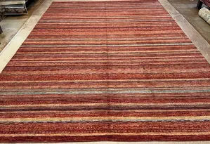 New Rust Afghanistan Gabbeh 10' X 14'