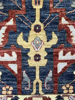 New Navy Afghanistan Modern Tribal 2' X 3'