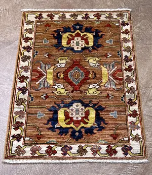 New Rust Afghanistan Modern Tribal 2' X 3'