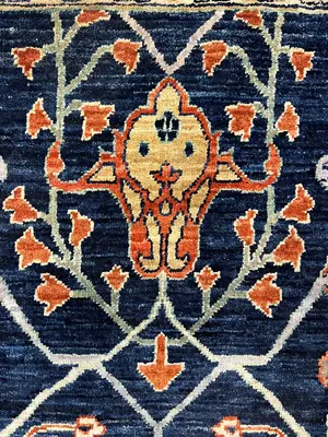 New Navy Afghanistan Modern Tribal 2' X 3'
