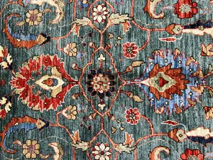 New Green Afghanistan Aryana Mahal 9' X 12'