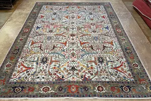 New Blue Afghanistan Aryana Garrus Bijar 9' X 12'