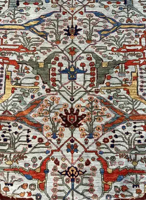New Blue Afghanistan Aryana Garrus Bijar 9' X 12'
