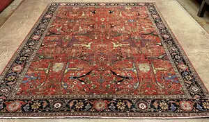 New Red Afghanistan Garrus Bijar 8' X 10'