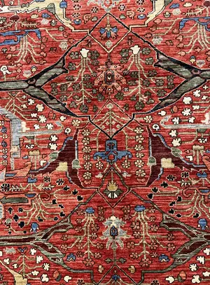 New Red Afghanistan Garrus Bijar 8' X 10'