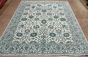 New Ivory Afghanistan Modern Mahal 8' X 10'