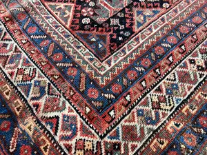 Antique Red Persian Khamseh Miscellaneous