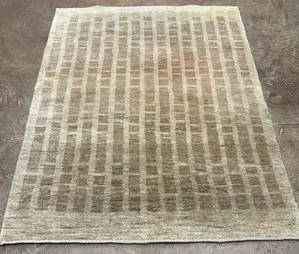 Vintage Beige Persian Gabbeh 4' X 6'
