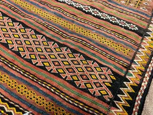 Vintage Multi Afghanistan Sumak Remnant Miscellaneous