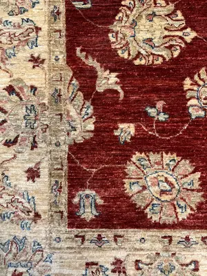 Vintage Red Pakistan Mahal 7' X 10'