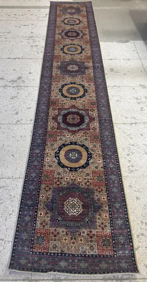 New Tan Afghanistan Mamluk Runner