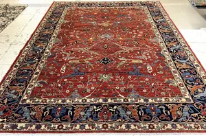 New Red Afghanistan Aryana Garrus Bijar 9' X 12'