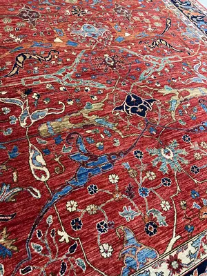 New Red Afghanistan Aryana Garrus Bijar 9' X 12'