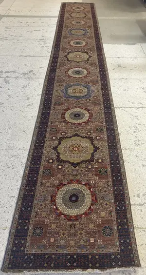 New Brown Afghanistan Mamluk Runner
