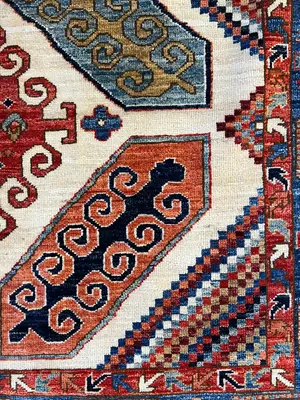 New Ivory Afghanistan Aryana Modern Tribal 6' X 9'