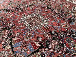 Vintage Red Persian Heriz 10' X 14'