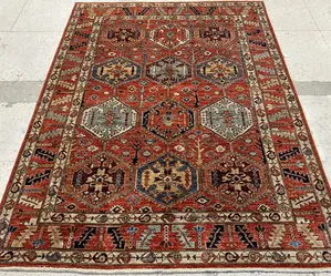 New Red Afghanistan Aryana Tribal 5' X 7'