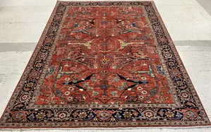 New Red Afghanistan Faryab Garrus Bijar 6' X 9'